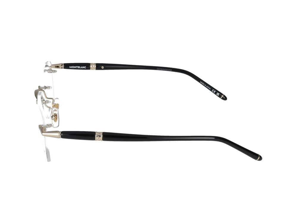 Montblanc Gold Mb0346o Metal Rimless Eyeglasses
