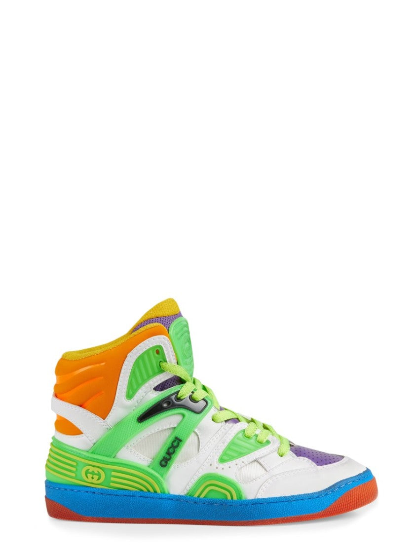Gucci White Minimalistic Sneakers With Rubber Sole