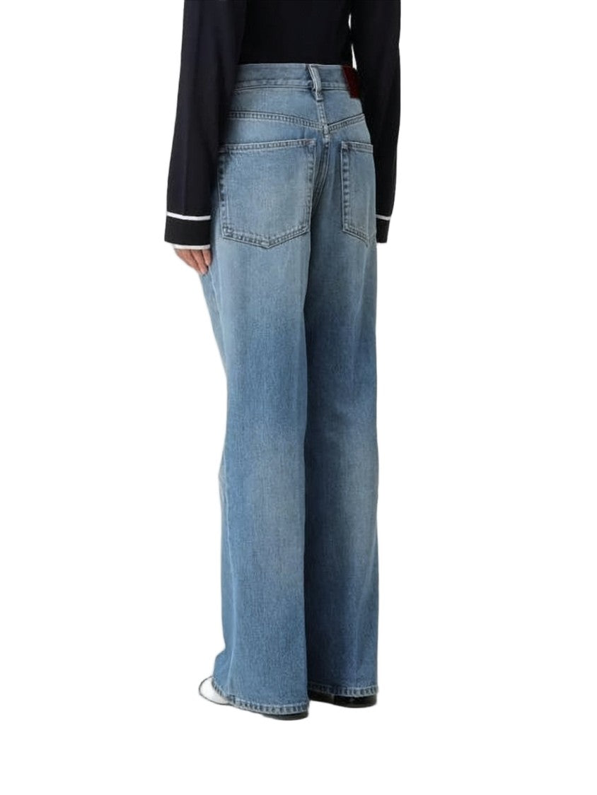 Gucci Straight-Leg Denim Pants With Mid-Rise Waist