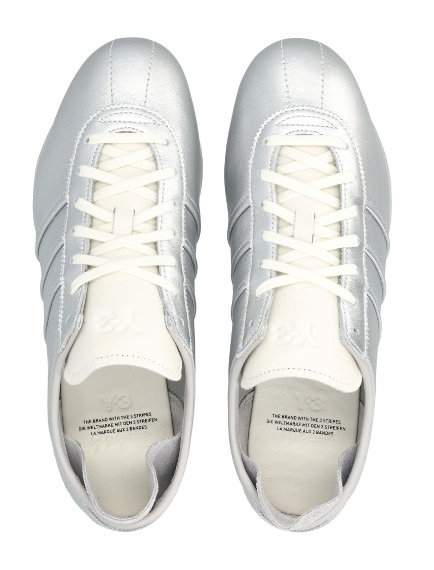 Y-3 Tokyo Silver Leather Sneakers