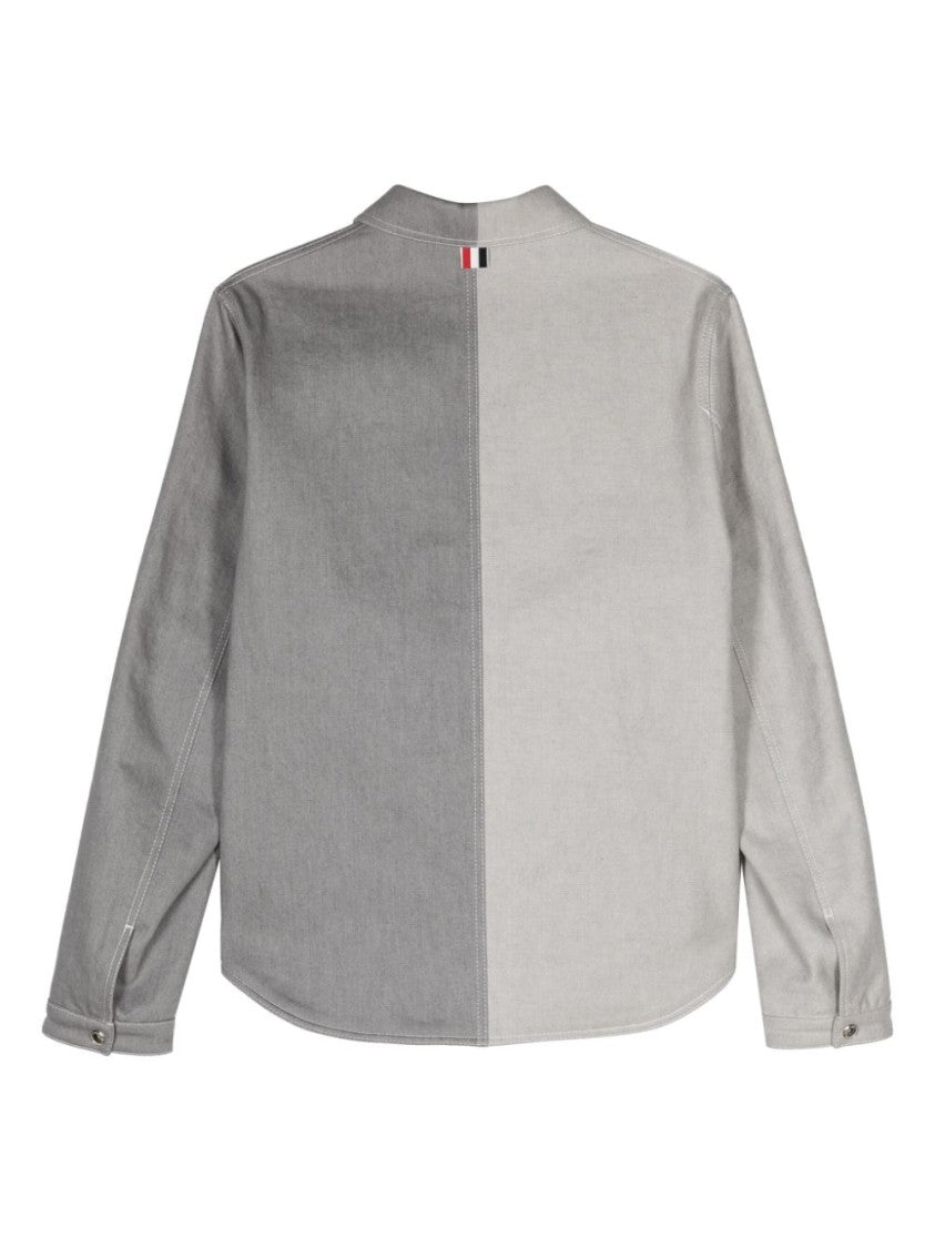 Thom Browne Two-Tone Grey Shirt