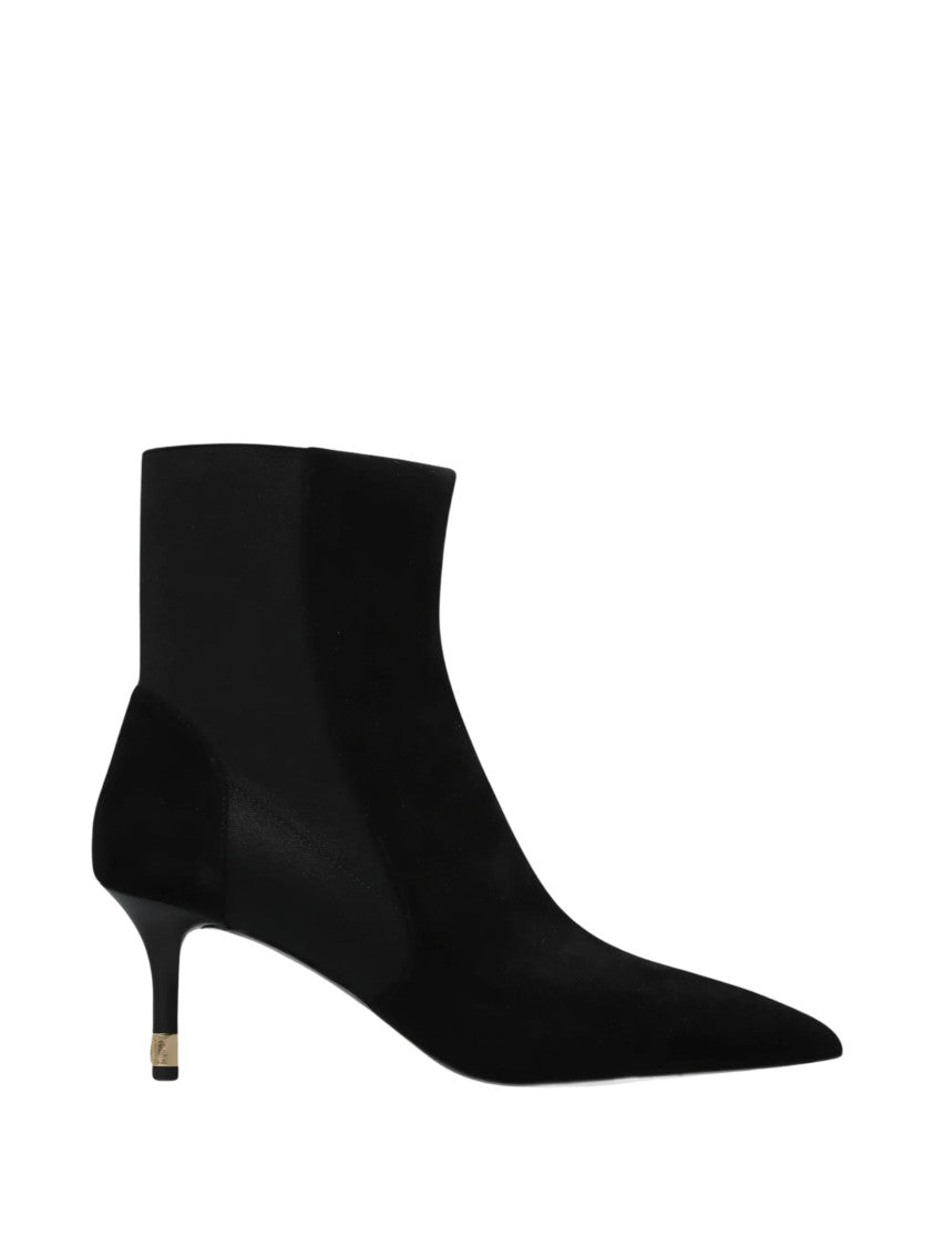 Furla Black Suede Pointed-Toe Ankle Boots