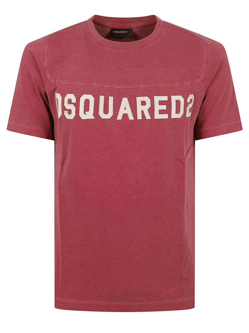 Dsquared2 Vintage Red T-Shirt With Tailored Detailing