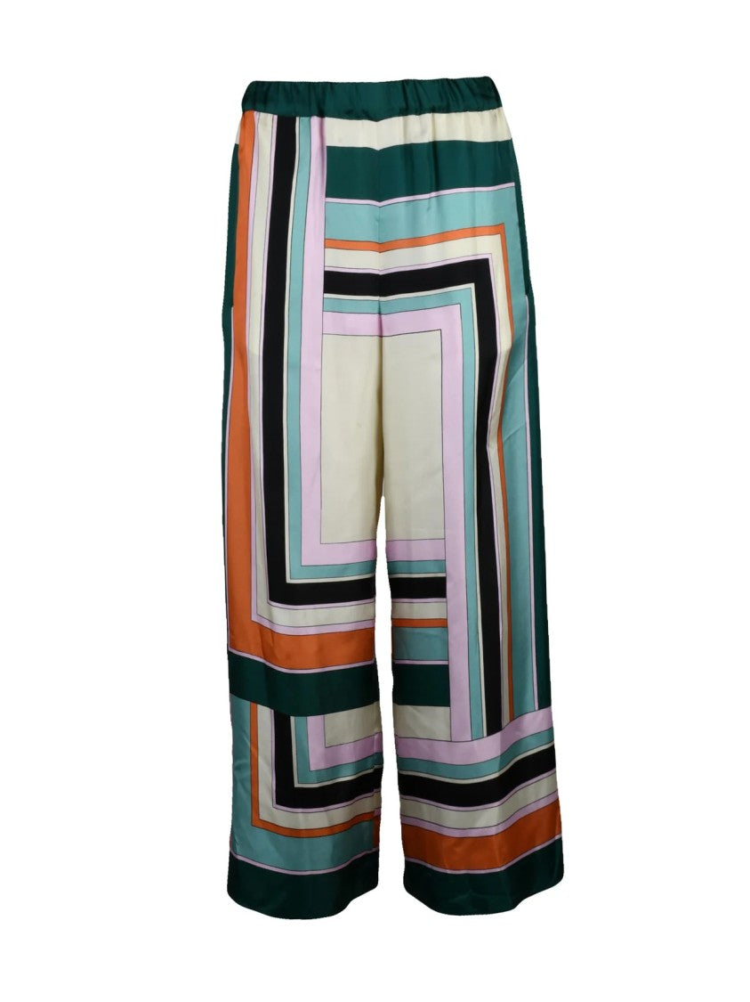 Max Mara Silk Trousers - Multicolor