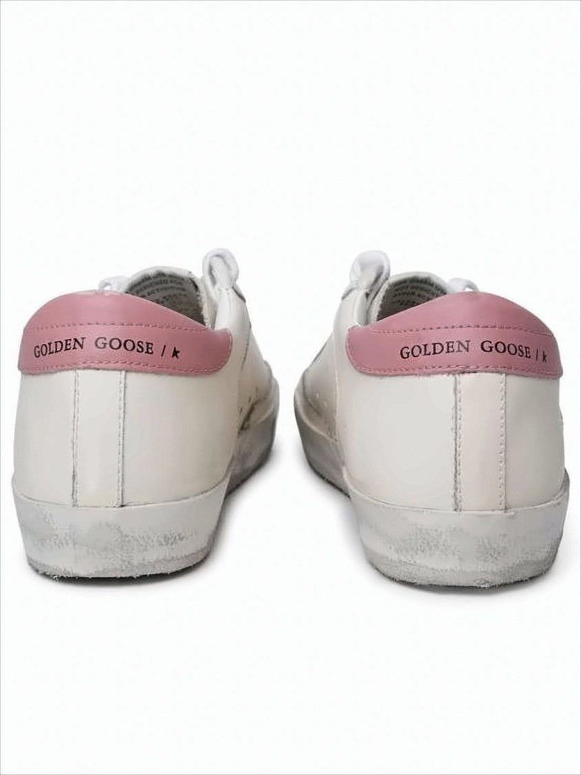 Golden Goose Distressed Canvas Low-Top Sneakers With Signature Star