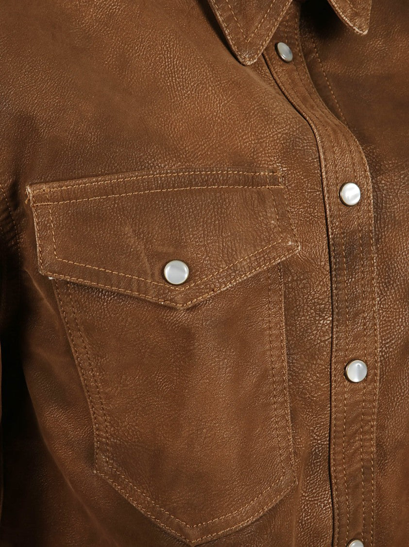 Isabel Marant Vintage Faux Leather Shirt