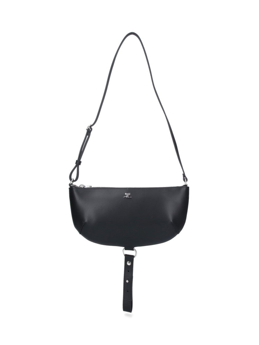 Courrèges "Holy Eclipse" Shoulder Bag – Black