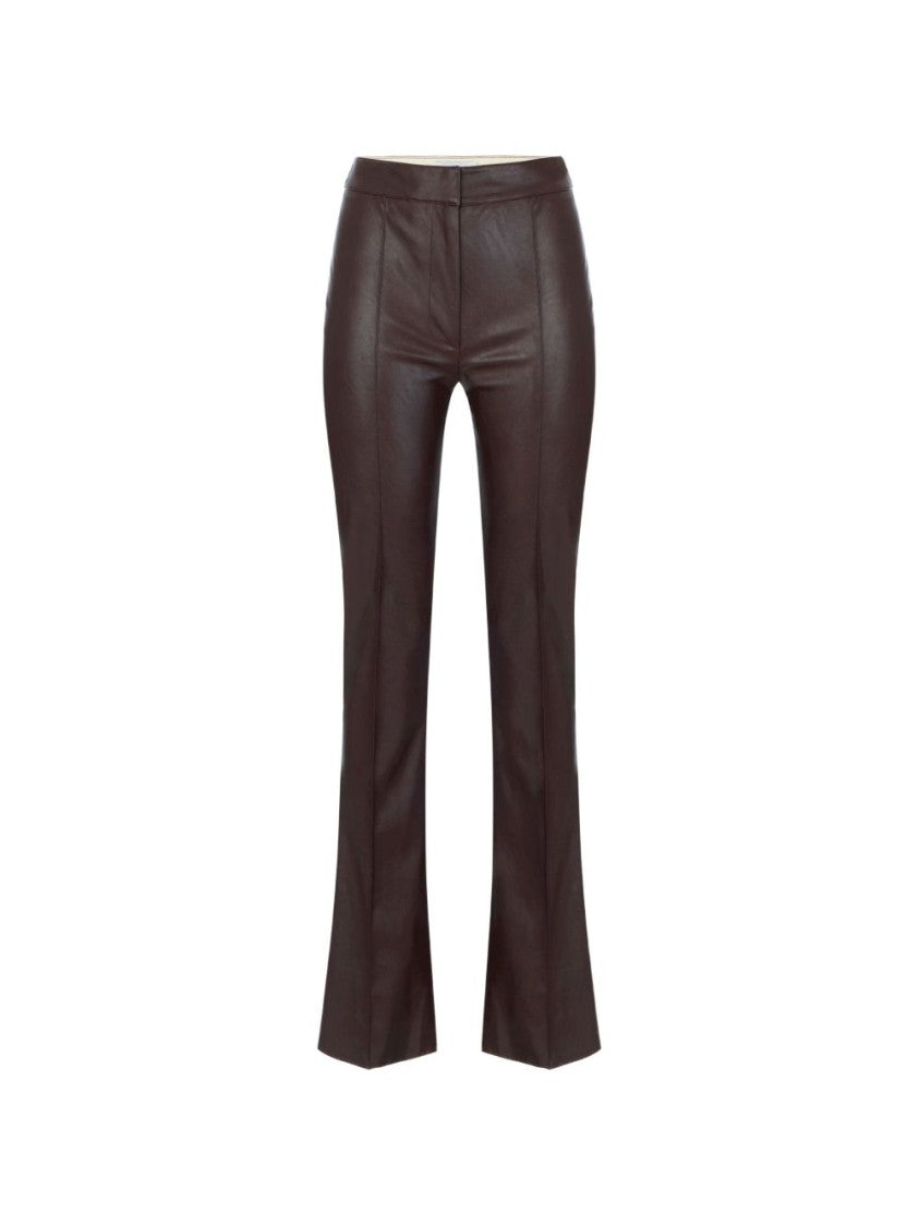 Elisabetta Franchi High-Waisted Flared Trousers With Seam Detailing