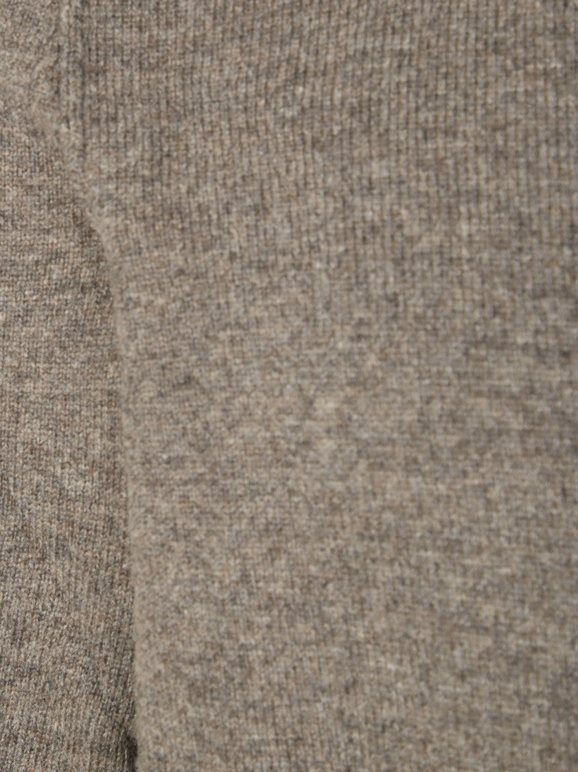 Paolo Pecora Textured Knit Sweater With Visible Stitching