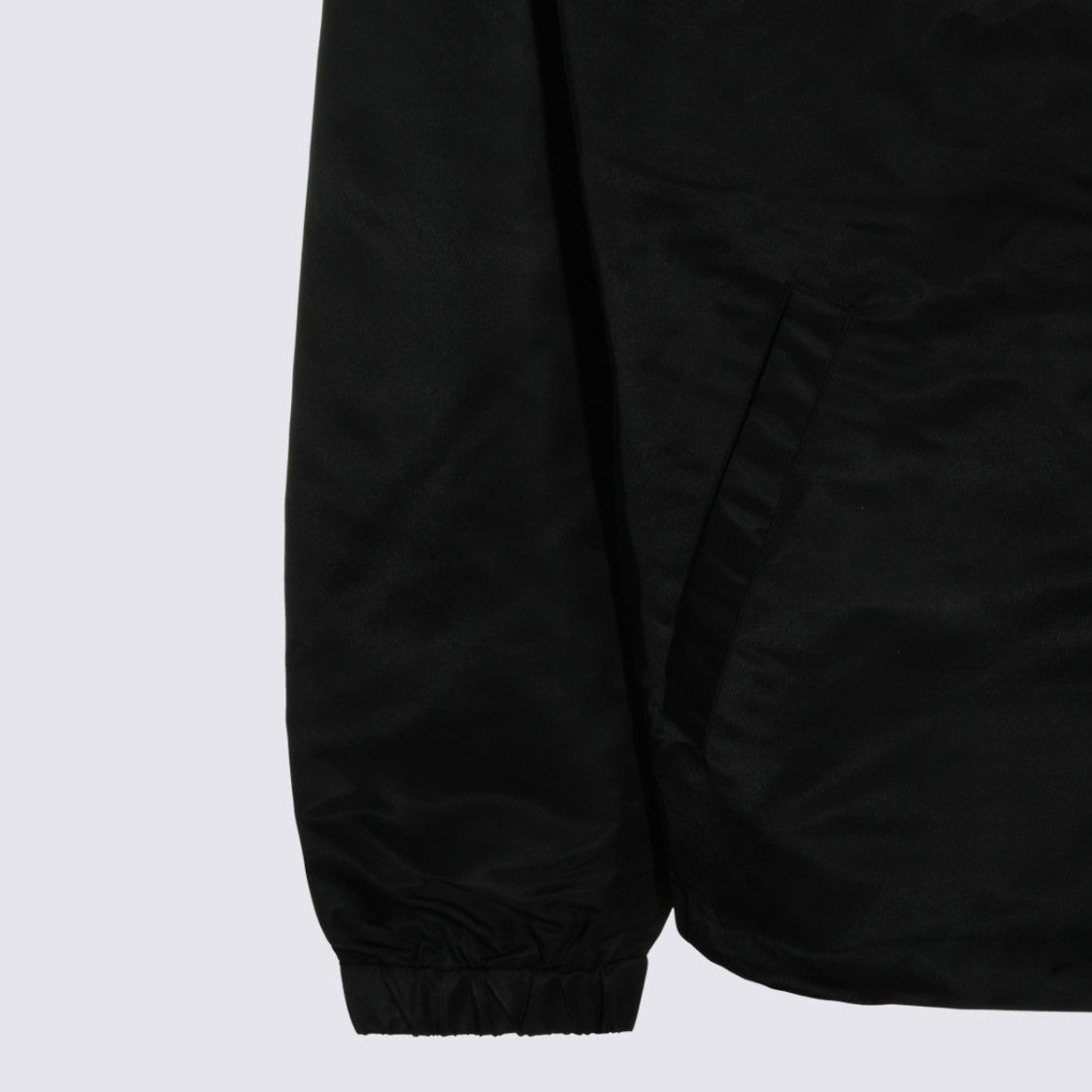 Drôle De Monsieur Minimalistic Black Jacket With Signature Text