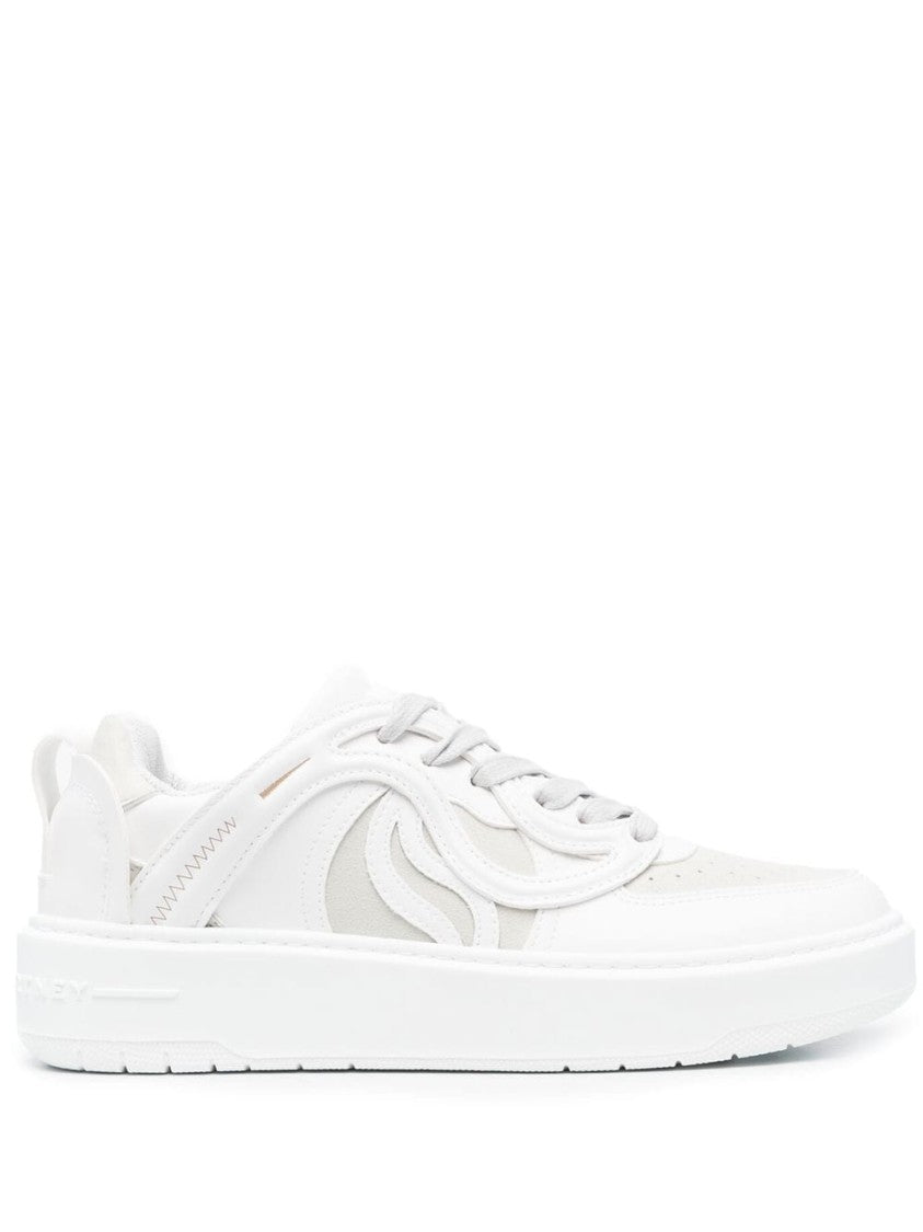 Stella Mccartney White S-Wave 1 Vegan Leather Sneakers
