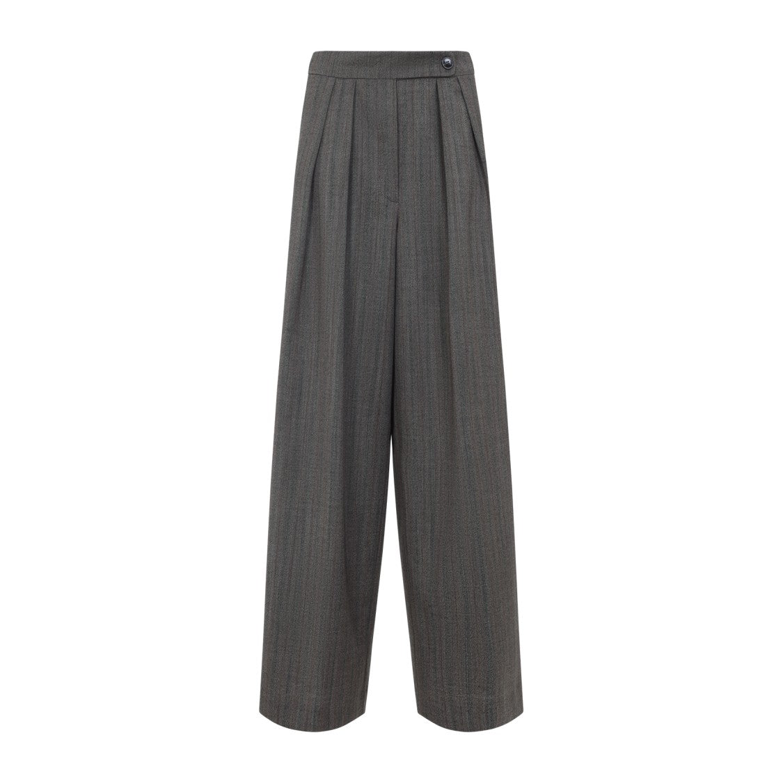 Dries Van Noten Wide-Leg Wool Trousers With High Waist