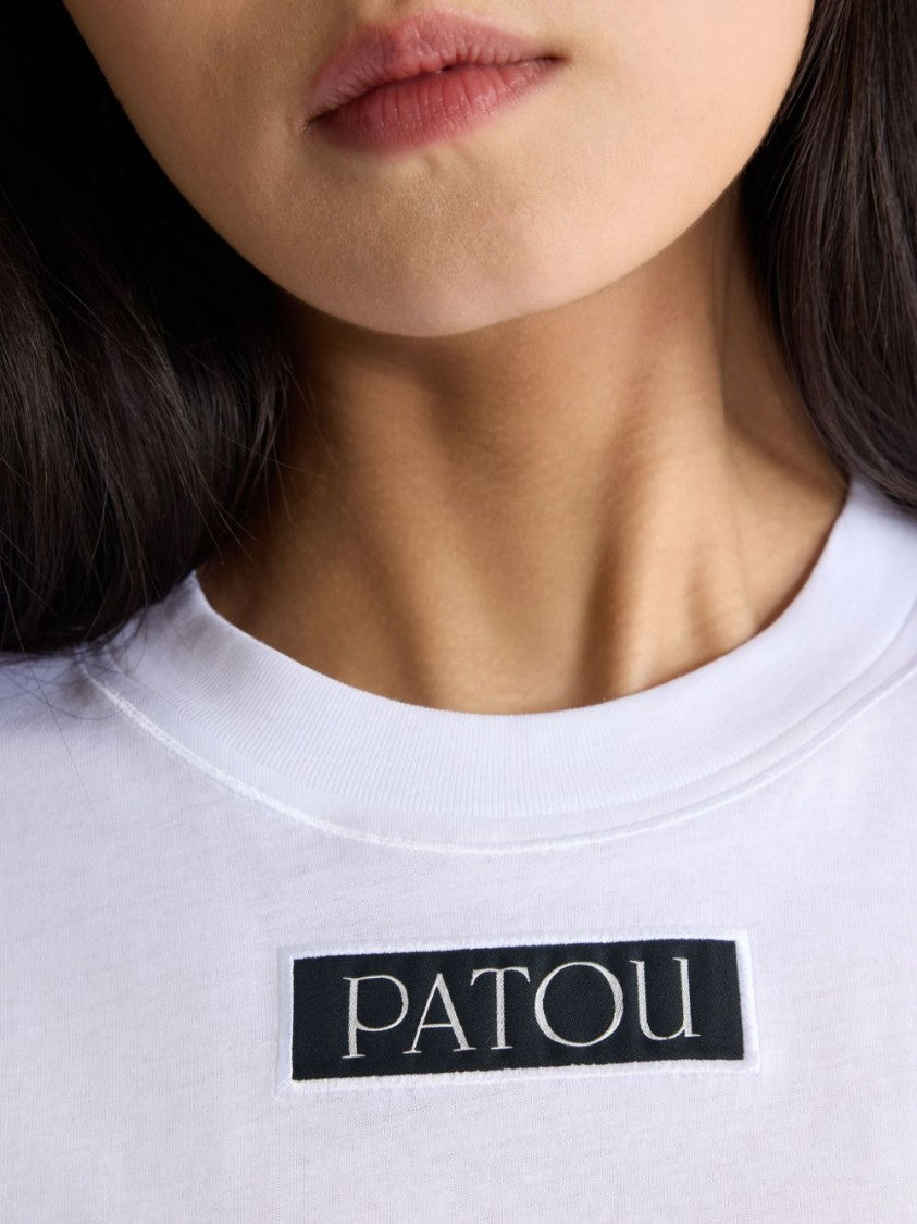 Patou White Short-Sleeve Cotton T-Shirt
