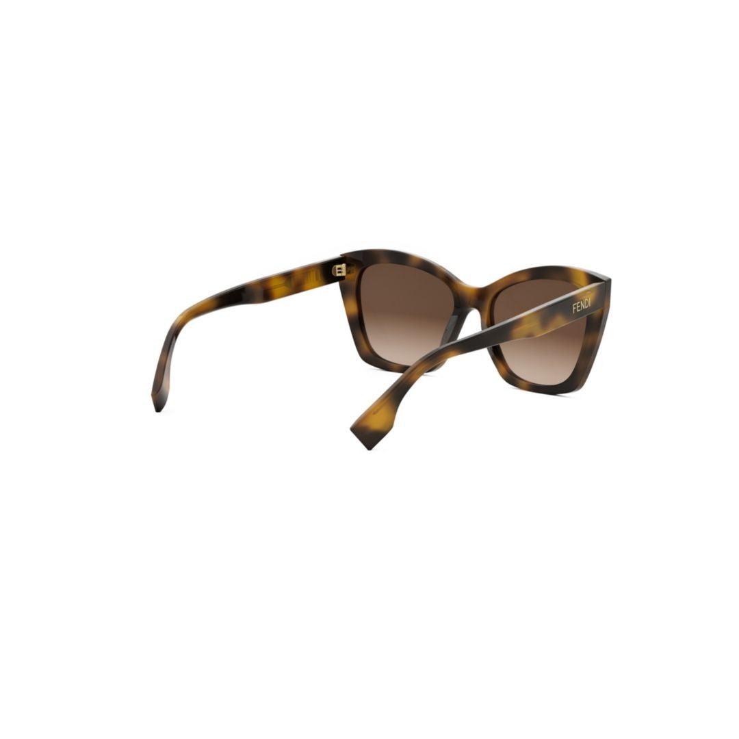Fendi Fe40151i Oversized Square Frame Tortoiseshell Sunglasses