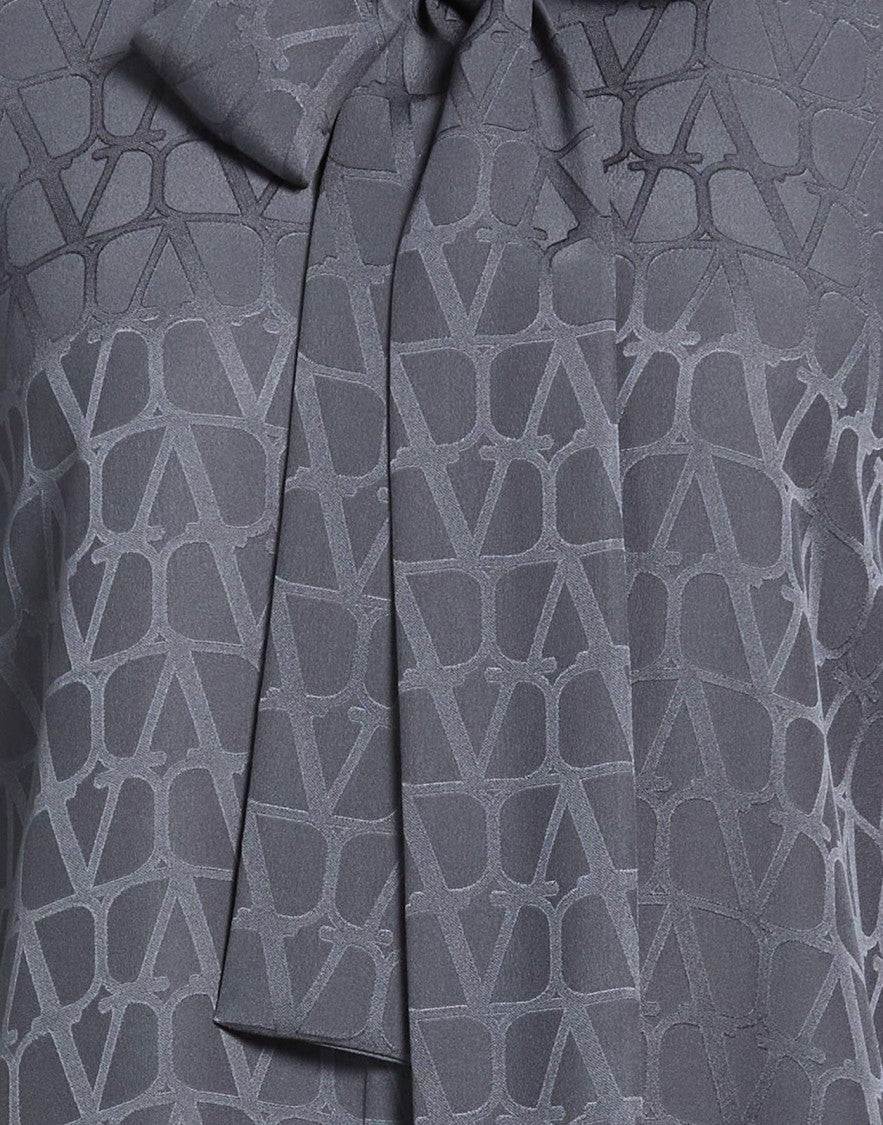 Valentino Garavani Textured Blue Shirt