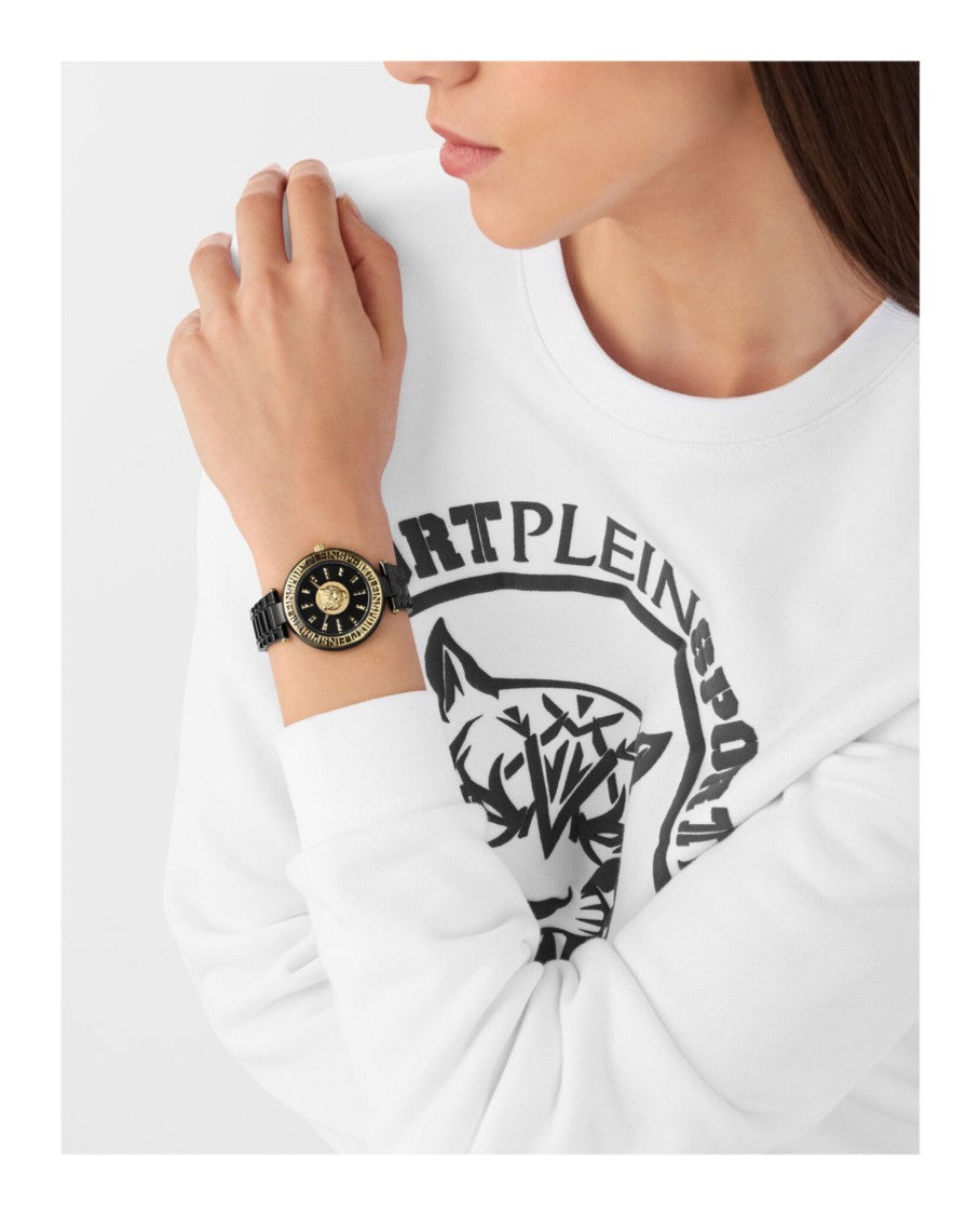 Plein Sport Opium Watch With Black Sunray Dial And Ip Black Bracelet