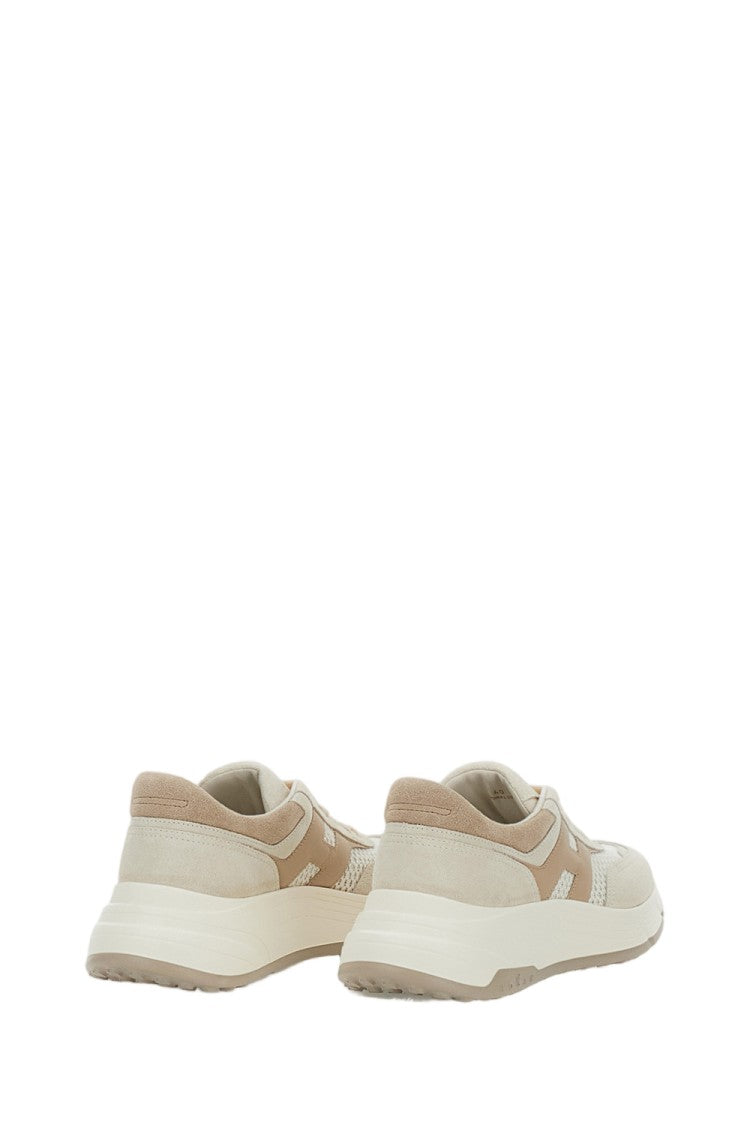 Hogan Beige Low-Top Sneakers With Minimalist Design