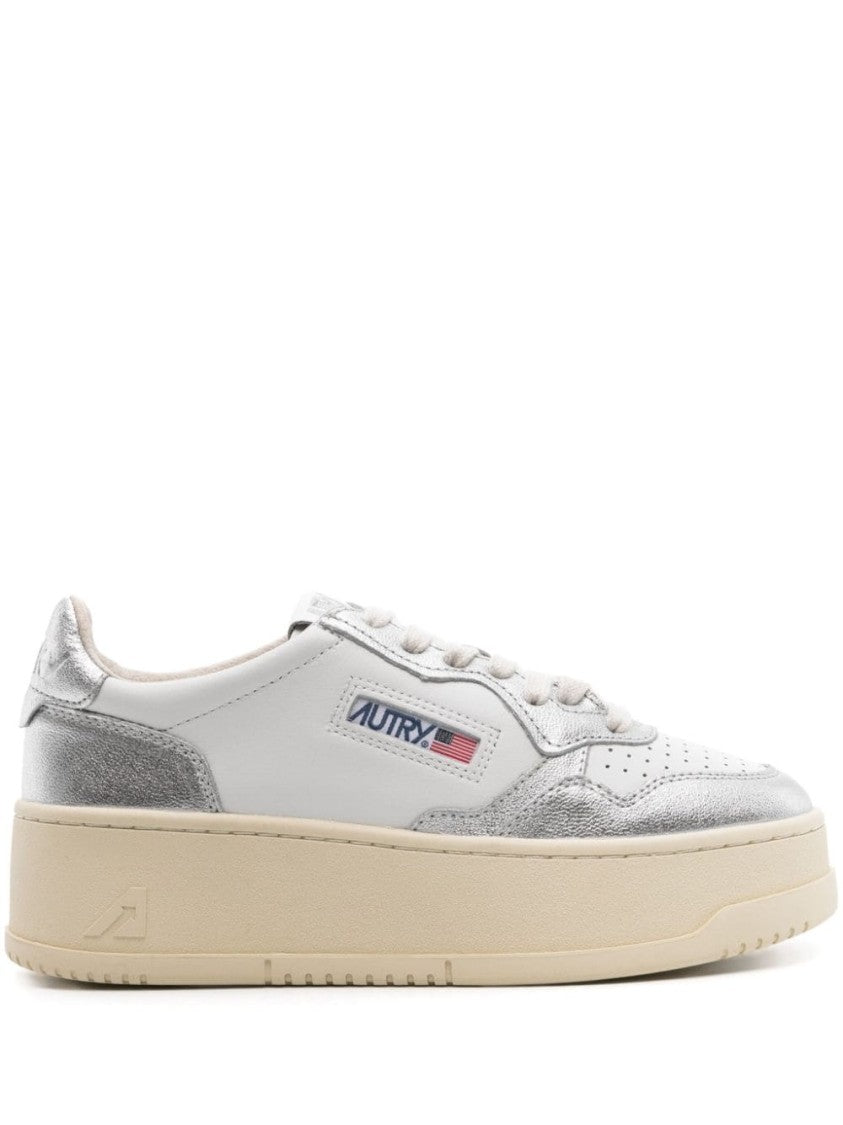 Autry Elevated Platform Sneakers With Classic Leather Design