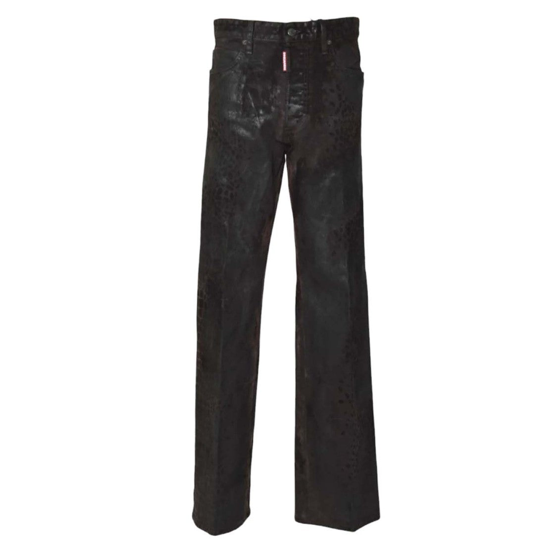 Dsquared2 Straight-Leg Jeans With Subtle Animal Print And Sheen