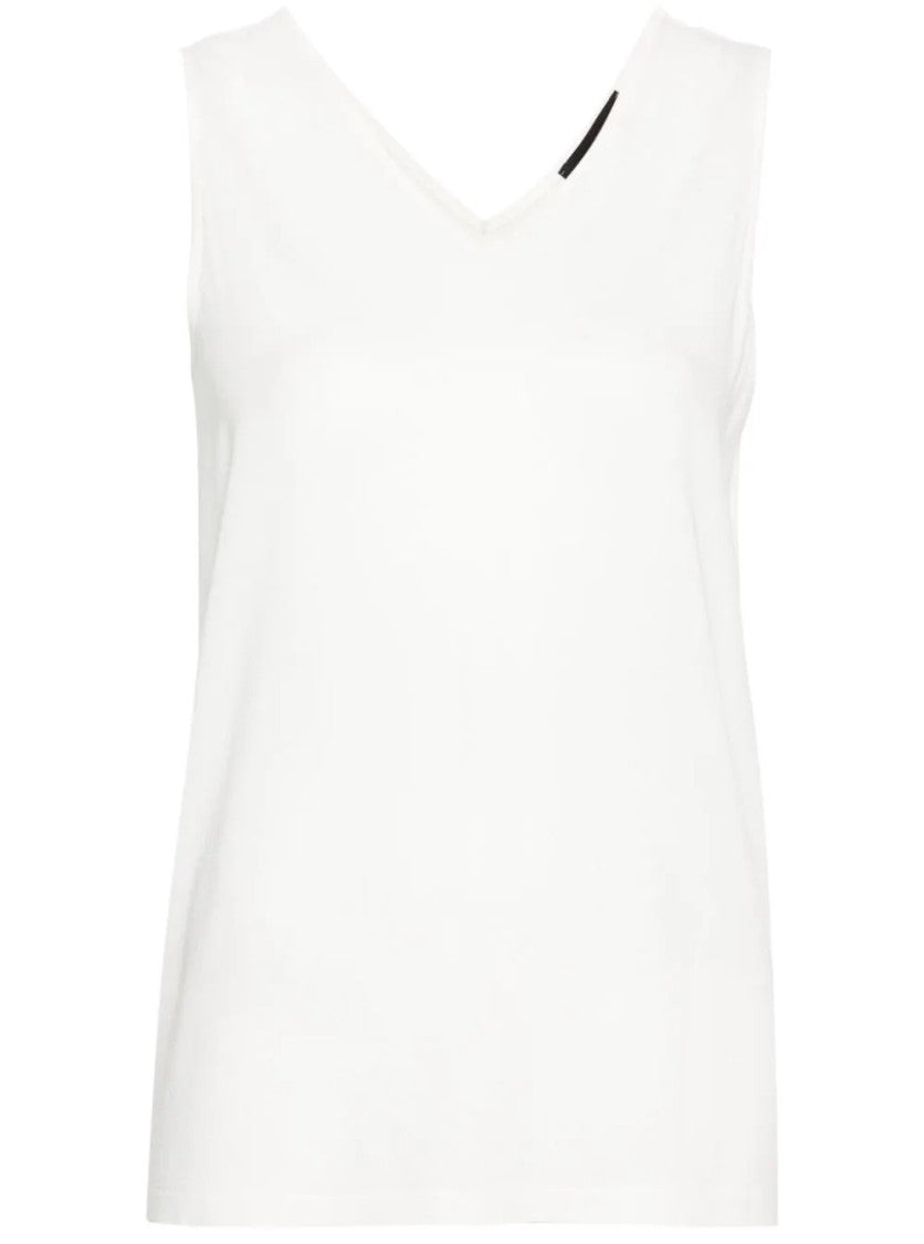 Fabiana Filippi White V-Neck Top