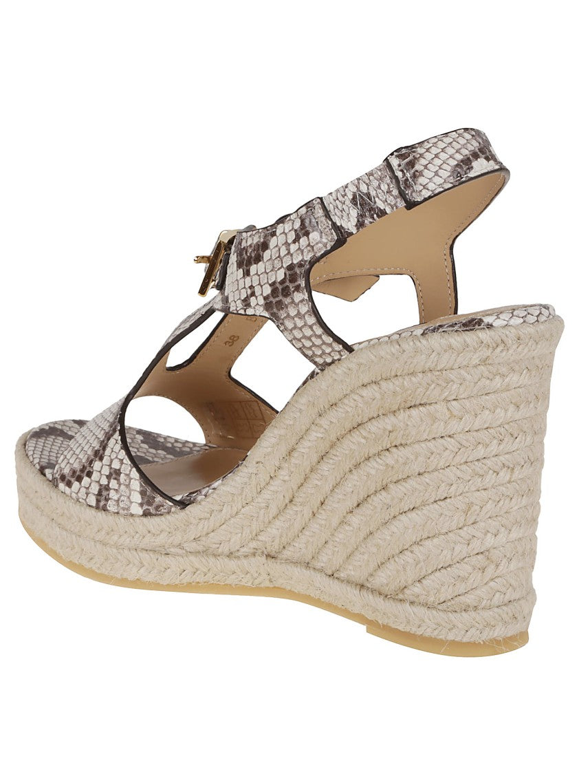 Sergio Rossi Rope Wedge Sandals