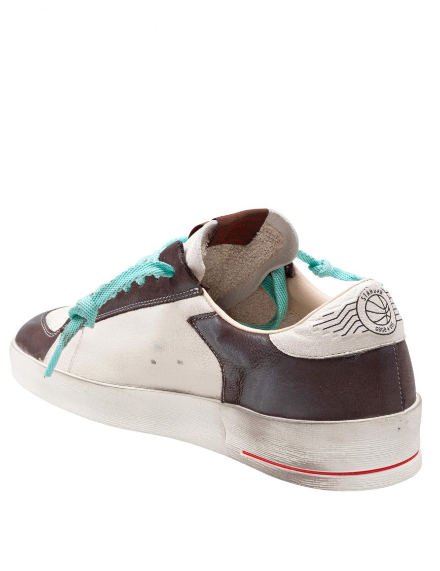 Golden Goose Sneakers Stardan In Leather Color White