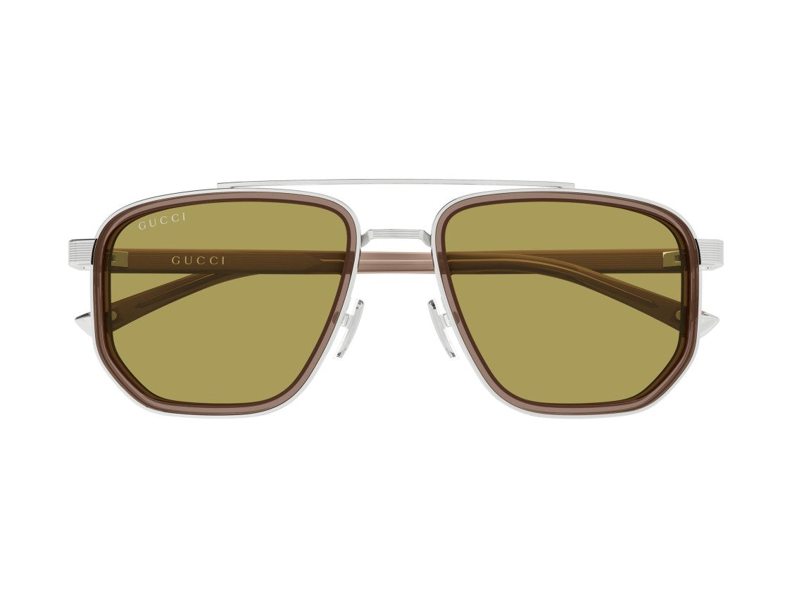 Gucci Metallic Silver Gg2073s Square Sunglasses