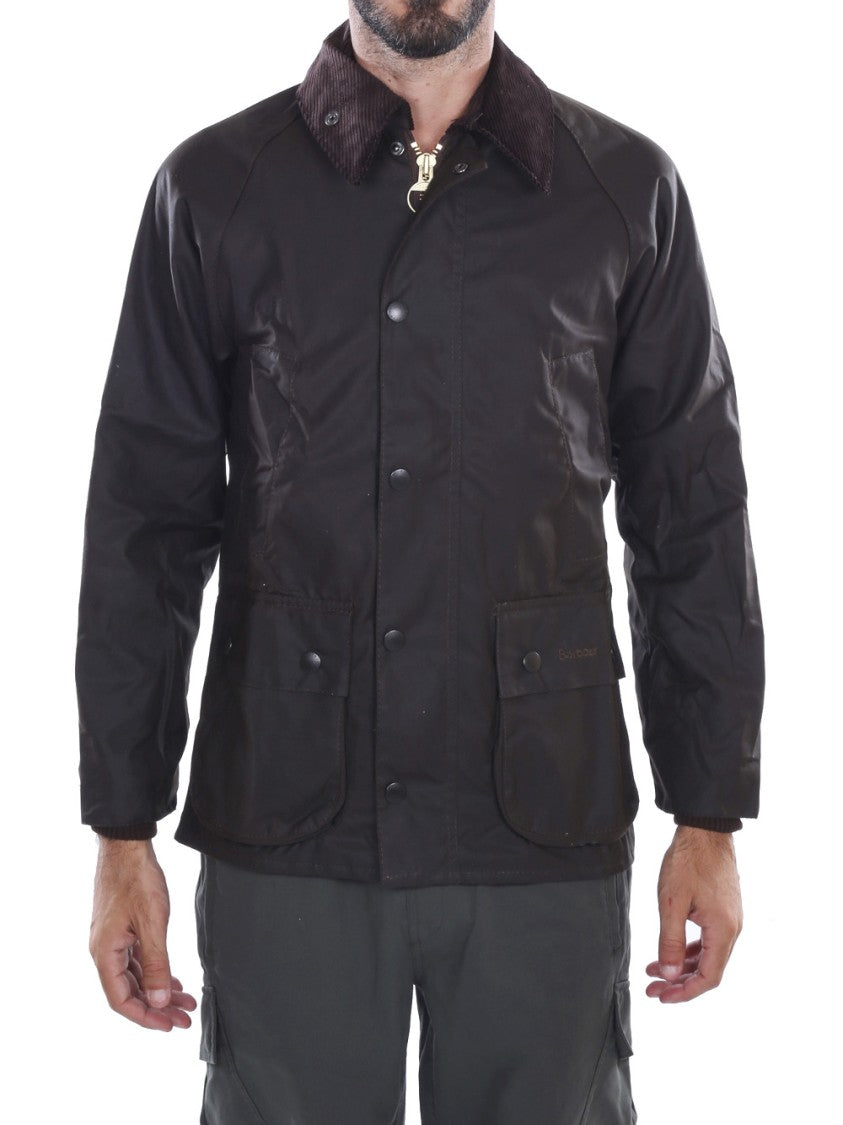 Barbour Classic Bedale Wax Jacket With Corduroy Collar