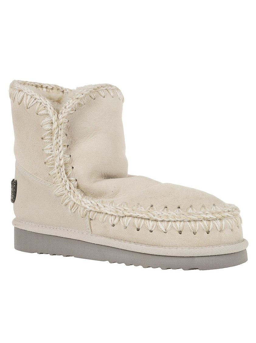 Mou Eskimo 18 Glitter Logo Sheepskin Boots