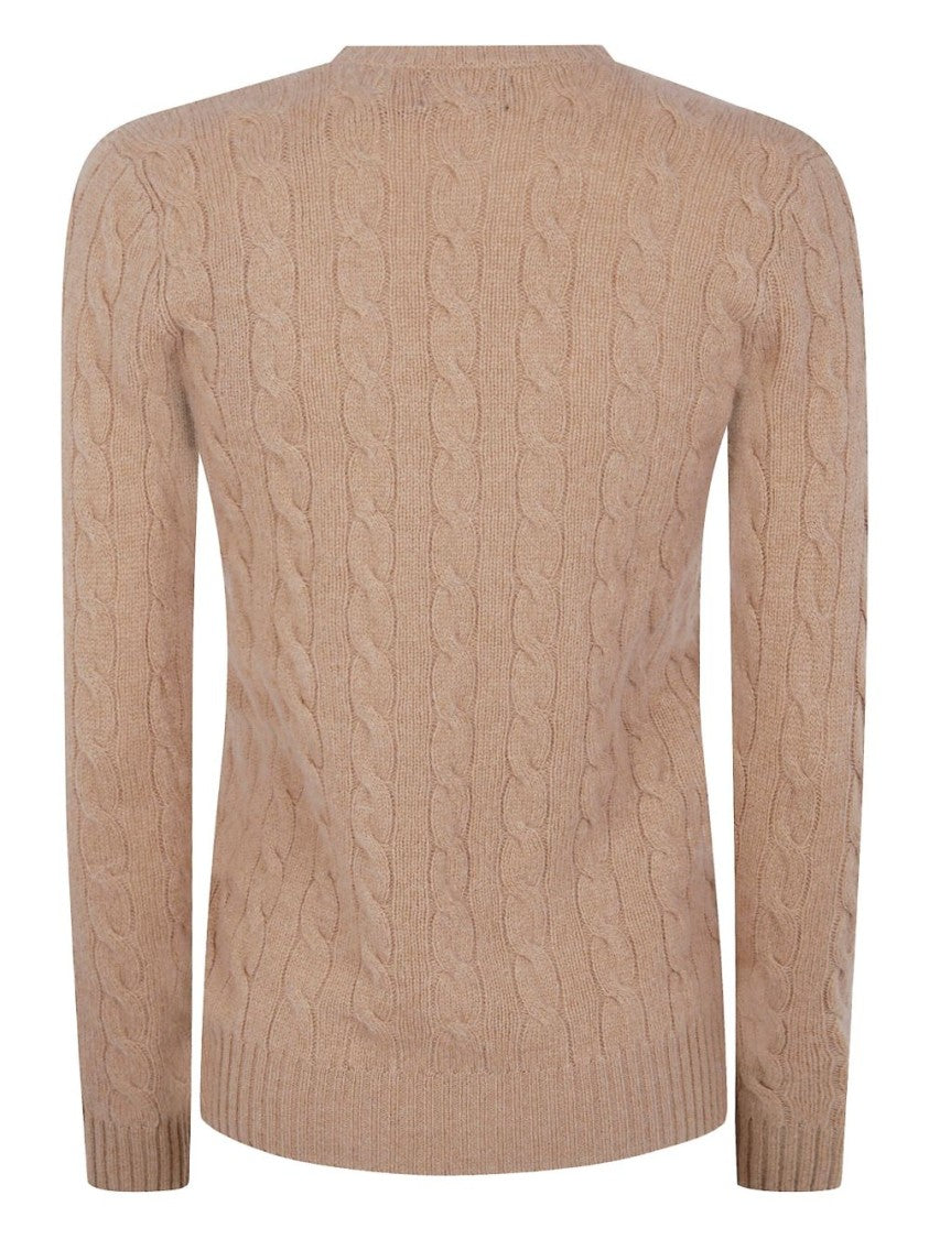 Polo Ralph Lauren Cable Knit Sweater With V-Neckline