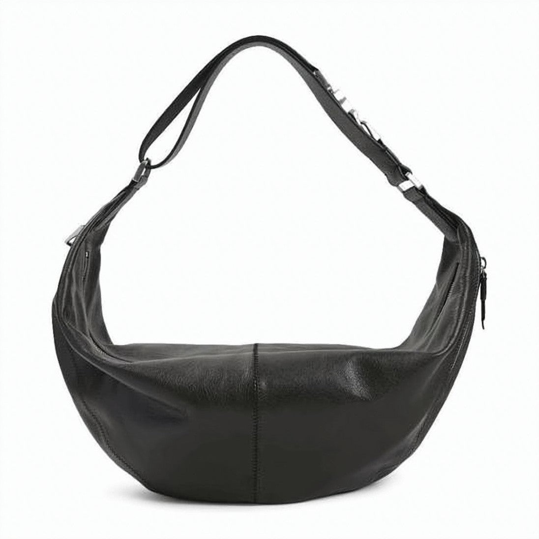 Lemaire Crescent-Shaped Leather Shoulder Bag With Adjustable Strap