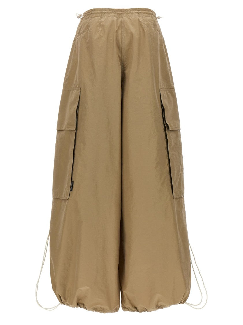 Palm Angels Lightweight Nylon Parachute Pants With Adjustable Cuffs