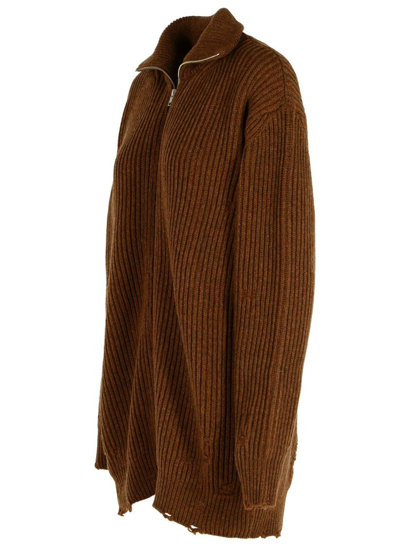 Mm6 By Maison Margiela Brown Virgin Wool Sweater
