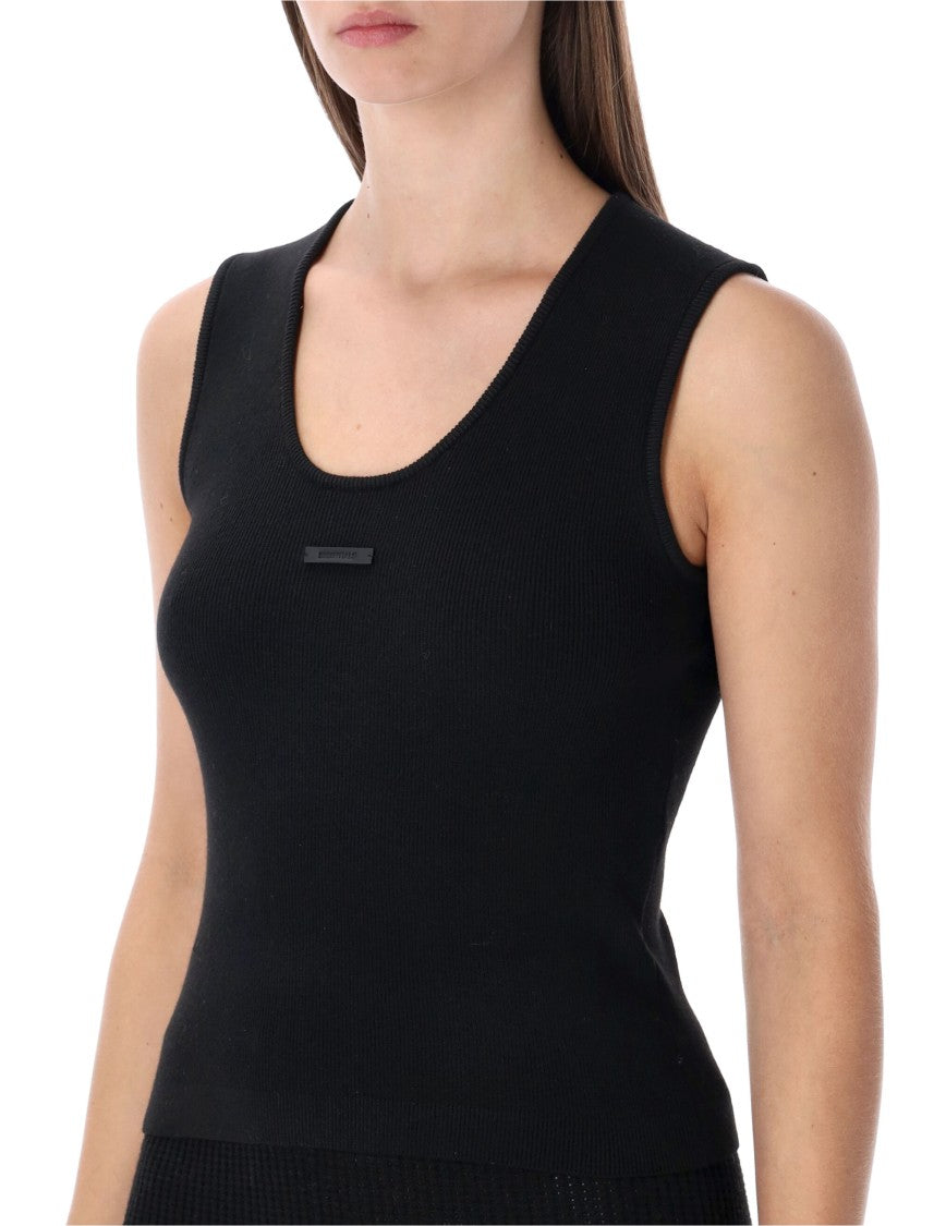 Fear Of God Form-Fitting Ribbed Tank Top With U-Neckline