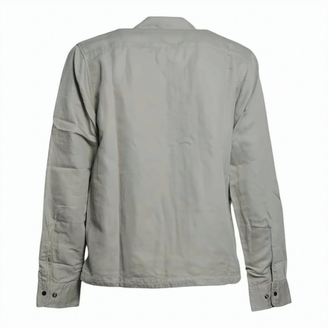 C.P. Company Lightweight Grey Cotton-Linen Blend Jacket With Subtle Logo Details