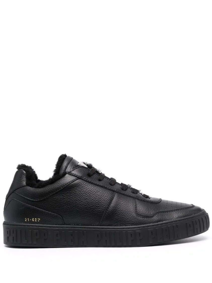 Philipp Plein Leather Lo-Top Sneakers