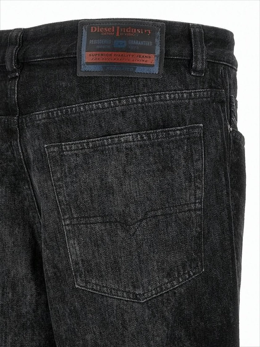 Diesel Relaxed Fit Black Denim Pants