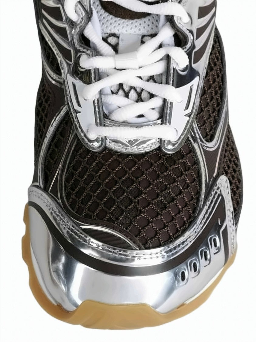 Bottega Veneta Sporty Brown Sneakers With Metallic Accents