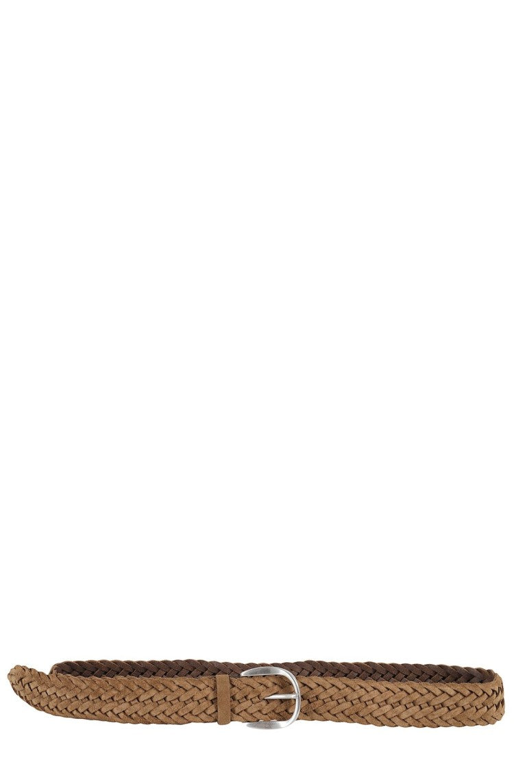 Claudio Orciani Black Calf Leather Belt With Polished Metal Buckle