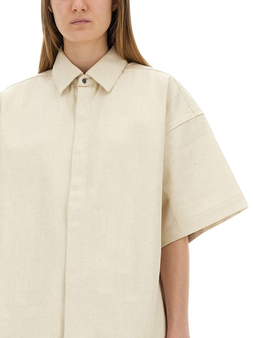 Jil Sander Oversized Heavy Cotton Shirt