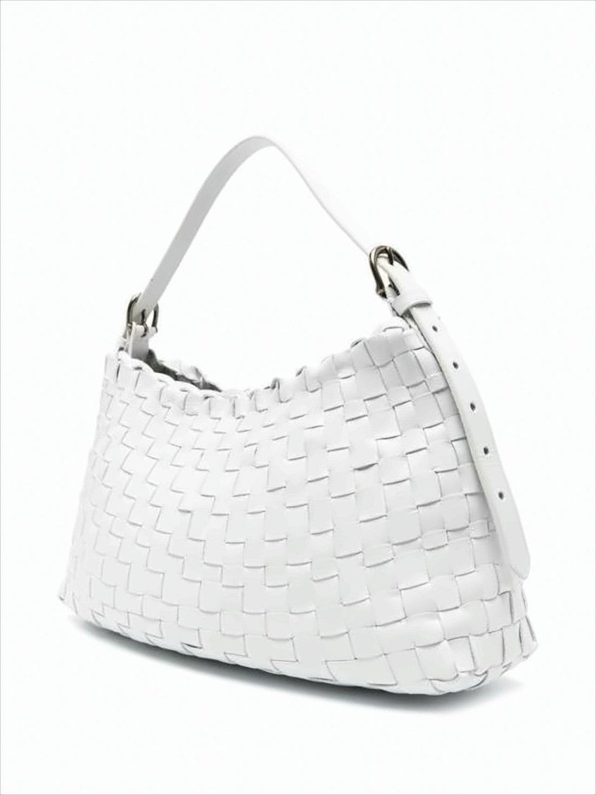 Dragon Diffusion Buffalo Leather Woven Shoulder Bag