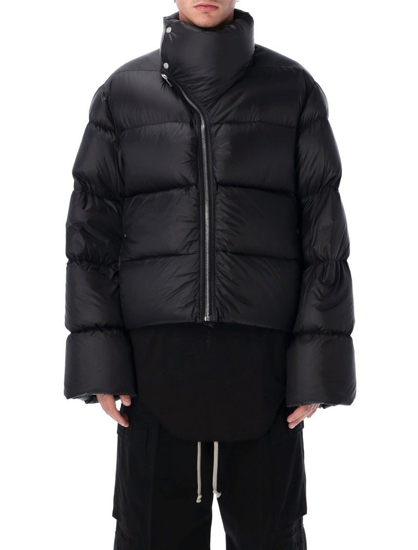 Rick Owens Black Turtle Cropped Down Jacket