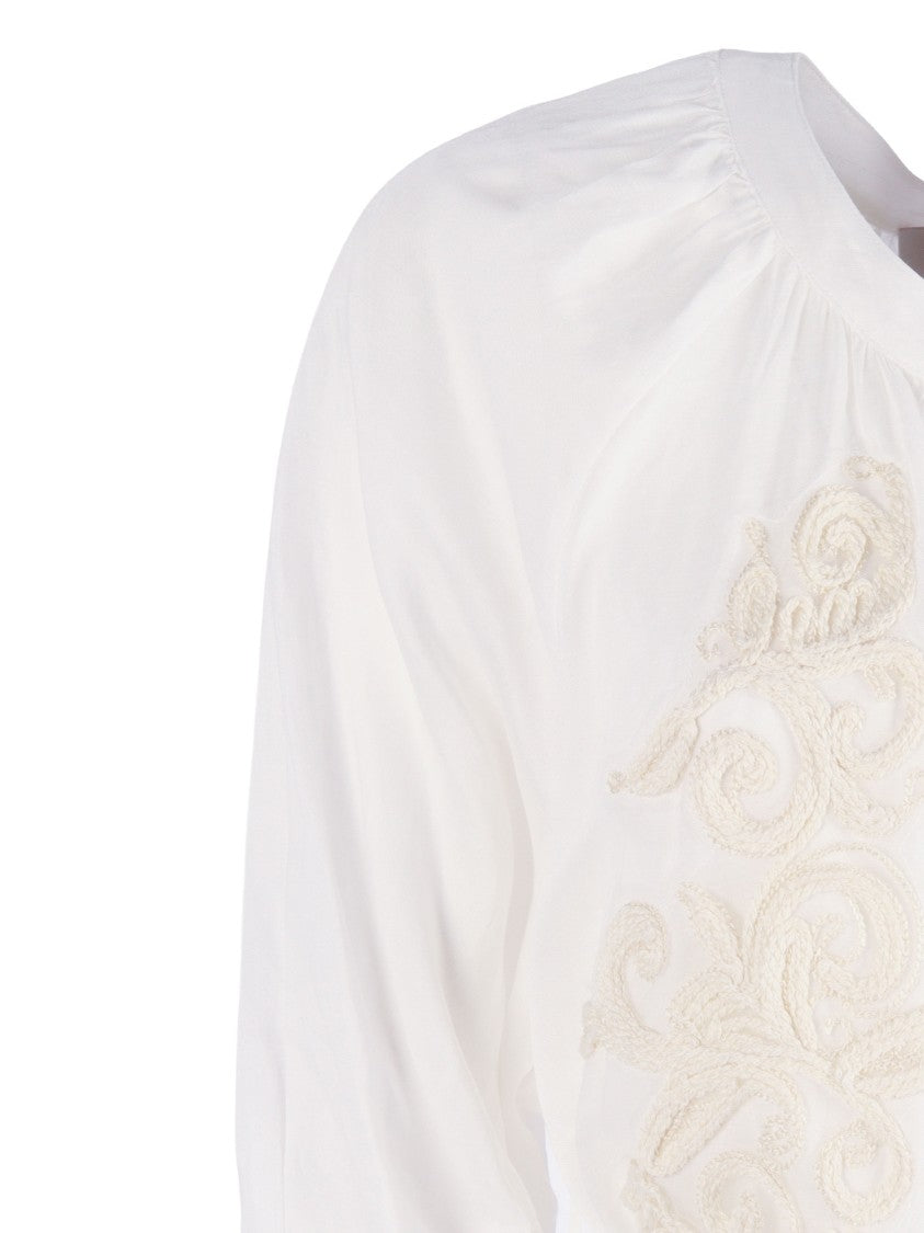 Ermanno Scervino Linen Tassel Belted Midi Dress