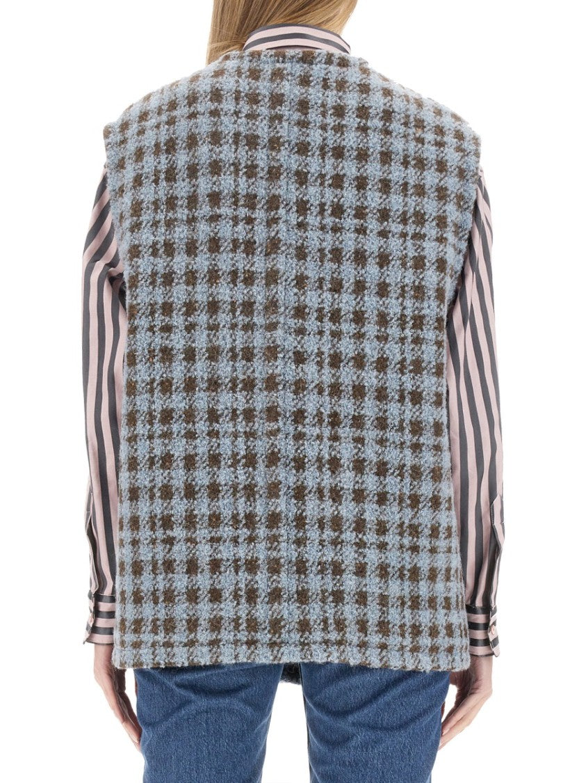 Etro Houndstooth Over Vest