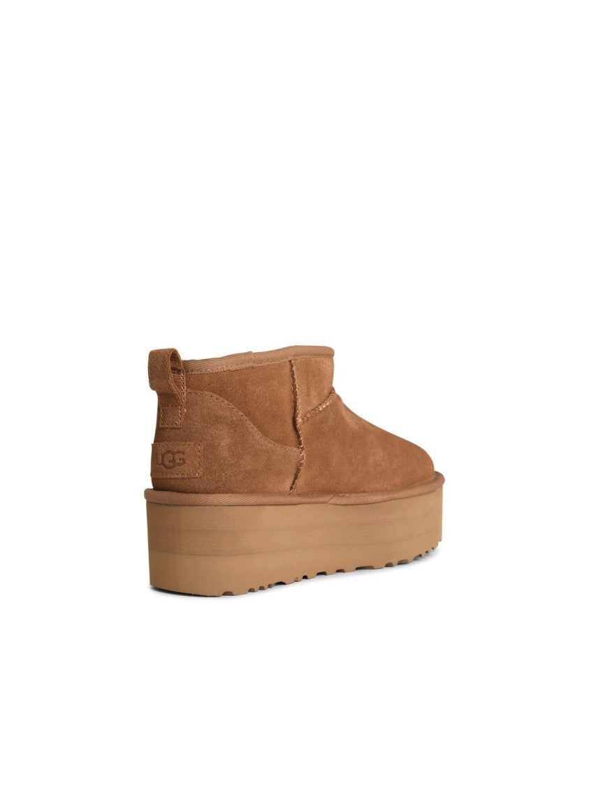 Ugg Classic Ultra Mini Platform' Chestnut Suede Boots