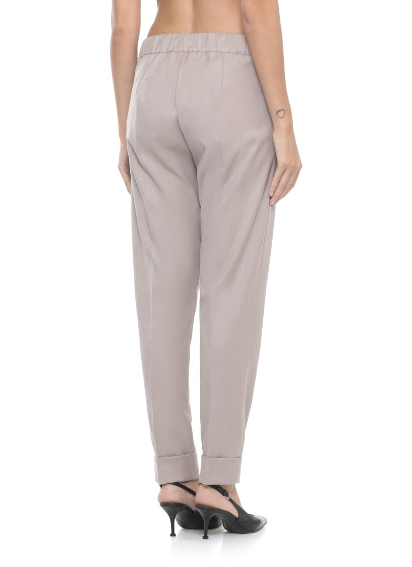 D. Exterior Beige Viscose Blend Pants
