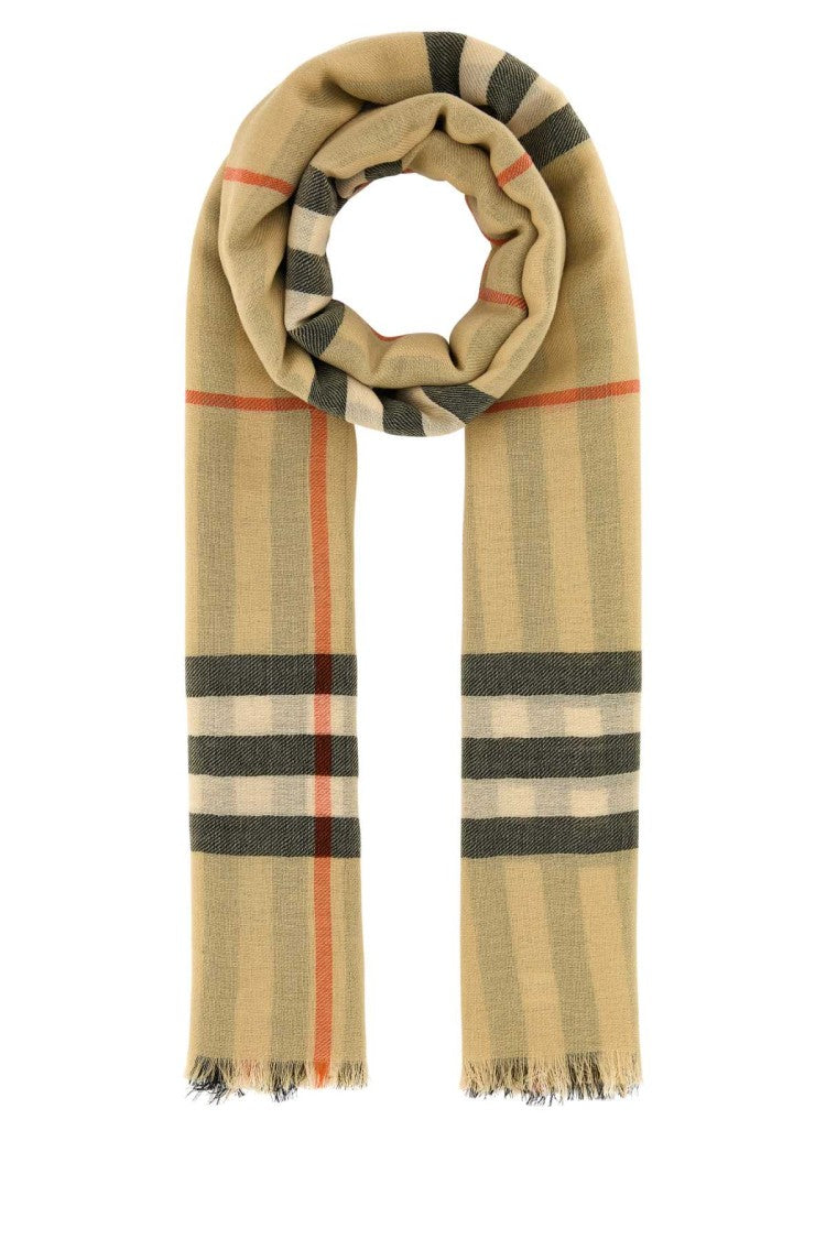 Burberry Embroidered Wool Scarf