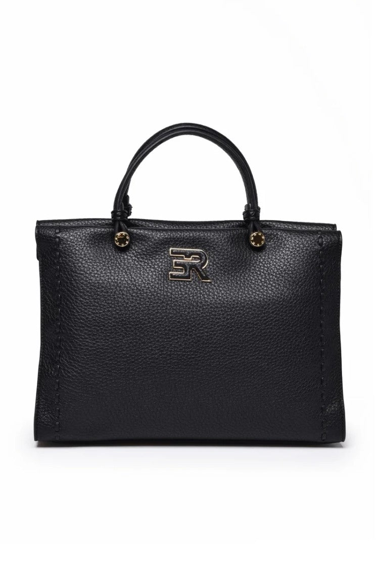 Ermanno Firenze Small Tote Petra Bag - Black