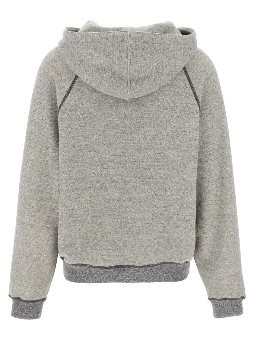 Chloé Chiné Cotton Blend Oversized Hoodie