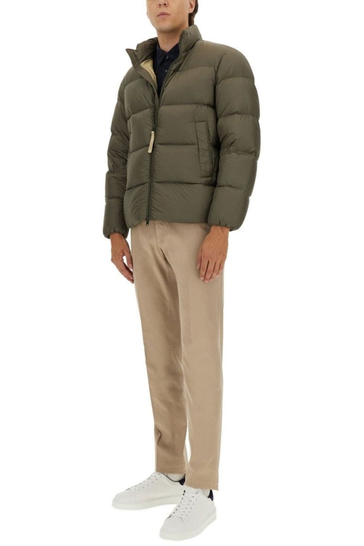 Woolrich Classic Structured Green Coat